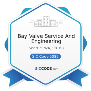 Bay Valve Service And Engineering - SIC Code 5085 - Industrial Supplies