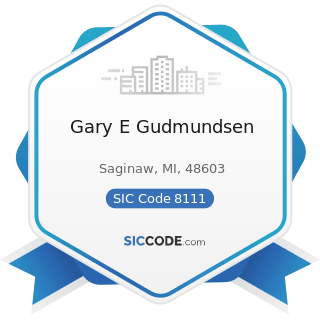 Gary E Gudmundsen - SIC Code 8111 - Legal Services