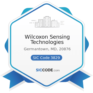 Wilcoxon Sensing Technologies - SIC Code 3829 - Measuring and Controlling Devices, Not Elsewhere...