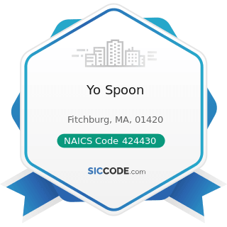Yo Spoon - NAICS Code 424430 - Dairy Product (except Dried or Canned) Merchant Wholesalers