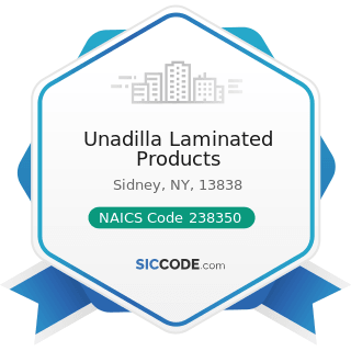 Unadilla Laminated Products - NAICS Code 238350 - Finish Carpentry Contractors