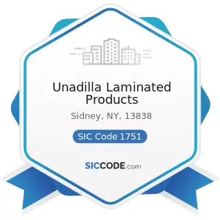 Unadilla Laminated Products - SIC Code 1751 - Carpentry Work
