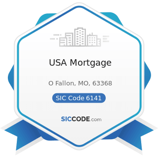 USA Mortgage - SIC Code 6141 - Personal Credit Institutions