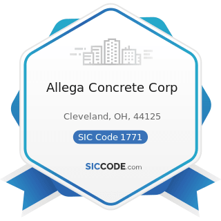 Allega Concrete Corp - SIC Code 1771 - Concrete Work
