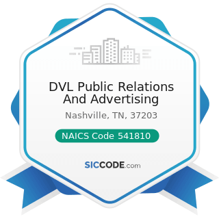 DVL Public Relations And Advertising - NAICS Code 541810 - Advertising Agencies