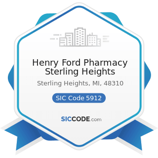 Henry Ford Pharmacy Sterling Heights - SIC Code 5912 - Drug Stores and Proprietary Stores