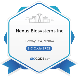 Nexus Biosystems Inc - SIC Code 8732 - Commercial Economic, Sociological, and Educational...