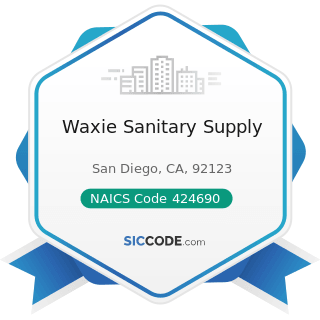 Waxie Sanitary Supply - NAICS Code 424690 - Other Chemical and Allied Products Merchant...