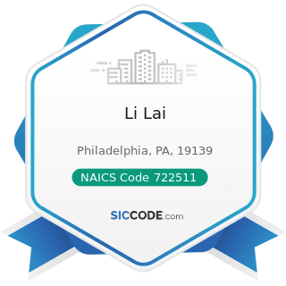 Li Lai - NAICS Code 722511 - Full-Service Restaurants