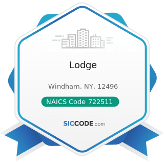 Lodge - NAICS Code 722511 - Full-Service Restaurants