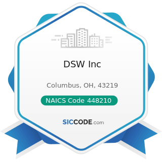 DSW Inc - NAICS Code 448210 - Shoe Stores