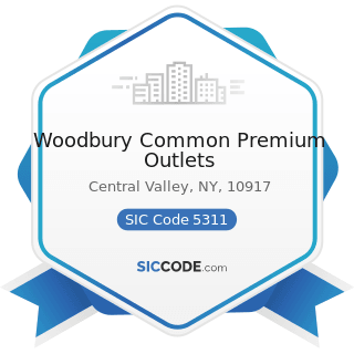 Woodbury Common Premium Outlets - SIC Code 5311 - Department Stores