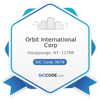 Orbit International Corp - SIC Code 3679 - Electronic Components, Not Elsewhere Classified