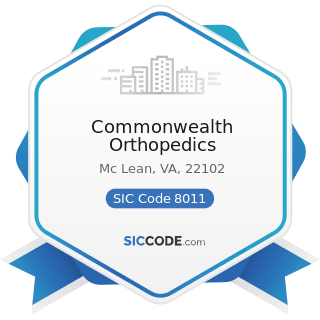 Commonwealth Orthopedics - SIC Code 8011 - Offices and Clinics of Doctors of Medicine