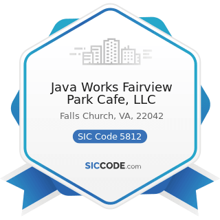 Java Works Fairview Park Cafe, LLC - SIC Code 5812 - Eating Places