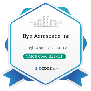Bye Aerospace Inc - NAICS Code 336411 - Aircraft Manufacturing