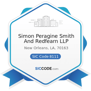 Simon Peragine Smith And Redfearn LLP - SIC Code 8111 - Legal Services