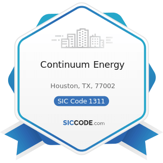 Continuum Energy - SIC Code 1311 - Crude Petroleum and Natural Gas