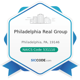 Philadelphia Real Group - NAICS Code 531110 - Lessors of Residential Buildings and Dwellings