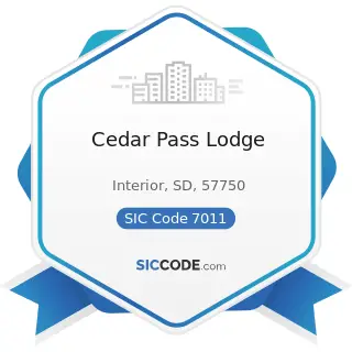 Cedar Pass Lodge - SIC Code 7011 - Hotels and Motels