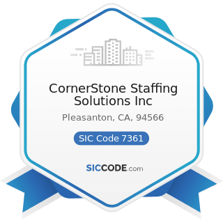 CornerStone Staffing Solutions Inc - SIC Code 7361 - Employment Agencies