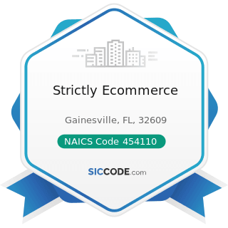 Strictly Ecommerce - NAICS Code 454110 - Electronic Shopping and Mail-Order Houses