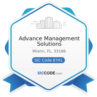 Advance Management Solutions - SIC Code 8741 - Management Services