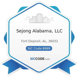 Sejong Alabama, LLC - SIC Code 8999 - Services, Not Elsewhere Classified