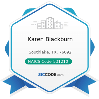 Karen Blackburn - NAICS Code 531210 - Offices of Real Estate Agents and Brokers