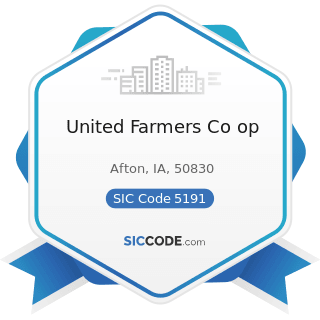 United Farmers Co op - SIC Code 5191 - Farm Supplies