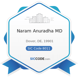 Naram Anuradha MD - SIC Code 8011 - Offices and Clinics of Doctors of Medicine
