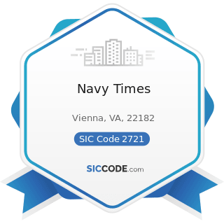 Navy Times - SIC Code 2721 - Periodicals: Publishing, or Publishing and Printing