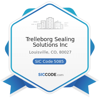 Trelleborg Sealing Solutions Inc - SIC Code 5085 - Industrial Supplies