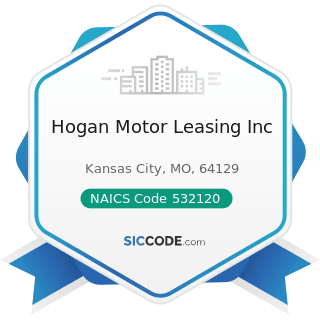 Hogan Motor Leasing Inc - NAICS Code 532120 - Truck, Utility Trailer, and RV (Recreational...