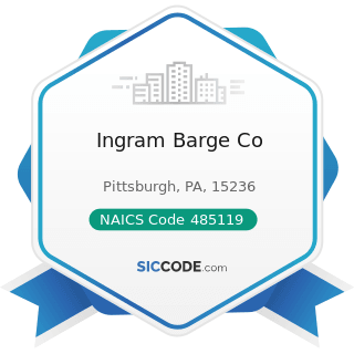 Ingram Barge Co - NAICS Code 485119 - Other Urban Transit Systems