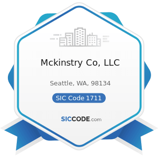 Mckinstry Co, LLC - SIC Code 1711 - Plumbing, Heating and Air-Conditioning