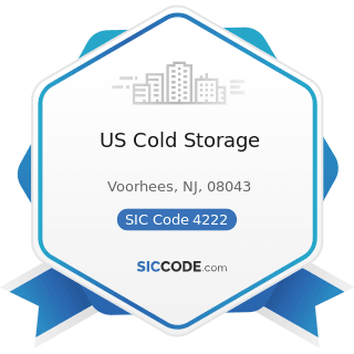 US Cold Storage - SIC Code 4222 - Refrigerated Warehousing and Storage