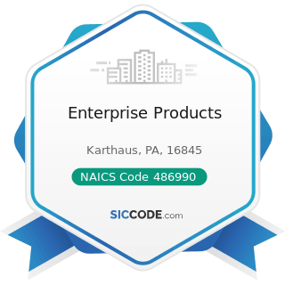 Enterprise Products - NAICS Code 486990 - All Other Pipeline Transportation