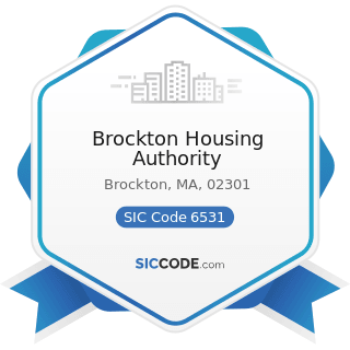 Brockton Housing Authority - SIC Code 6531 - Real Estate Agents and Managers