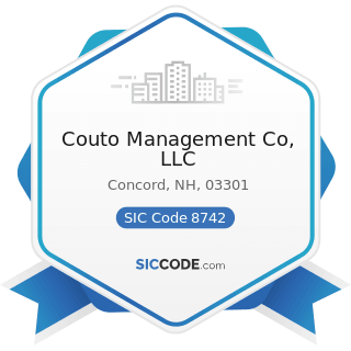 Couto Management Co, LLC - SIC Code 8742 - Management Consulting Services