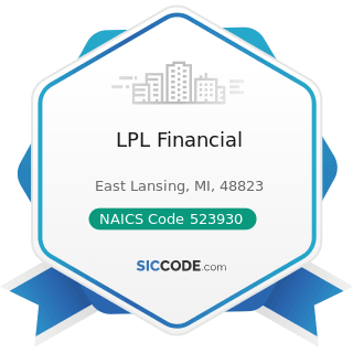 LPL Financial - NAICS Code 523930 - Investment Advice
