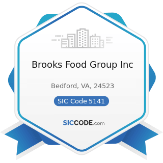 Brooks Food Group Inc - SIC Code 5141 - Groceries, General Line