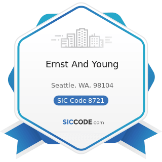 Ernst And Young - SIC Code 8721 - Accounting, Auditing, and Bookkeeping Services