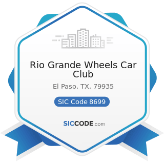 Rio Grande Wheels Car Club - SIC Code 8699 - Membership Organizations, Not Elsewhere Classified