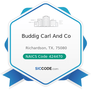 Buddig Carl And Co - NAICS Code 424470 - Meat and Meat Product Merchant Wholesalers
