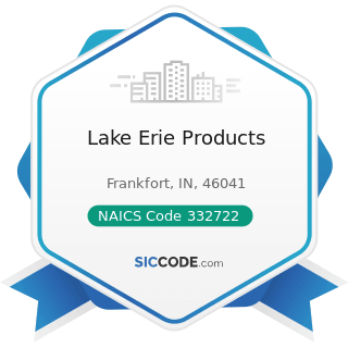 Lake Erie Products - NAICS Code 332722 - Bolt, Nut, Screw, Rivet, and Washer Manufacturing