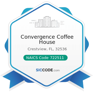 Convergence Coffee House - NAICS Code 722511 - Full-Service Restaurants