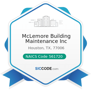 McLemore Building Maintenance Inc - NAICS Code 561720 - Janitorial Services