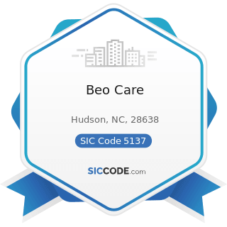 Beo Care - SIC Code 5137 - Women's, Children's, and Infants' Clothing and Accessories