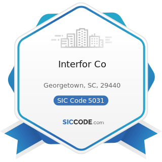 Interfor Co - SIC Code 5031 - Lumber, Plywood, Millwork, and Wood Panels